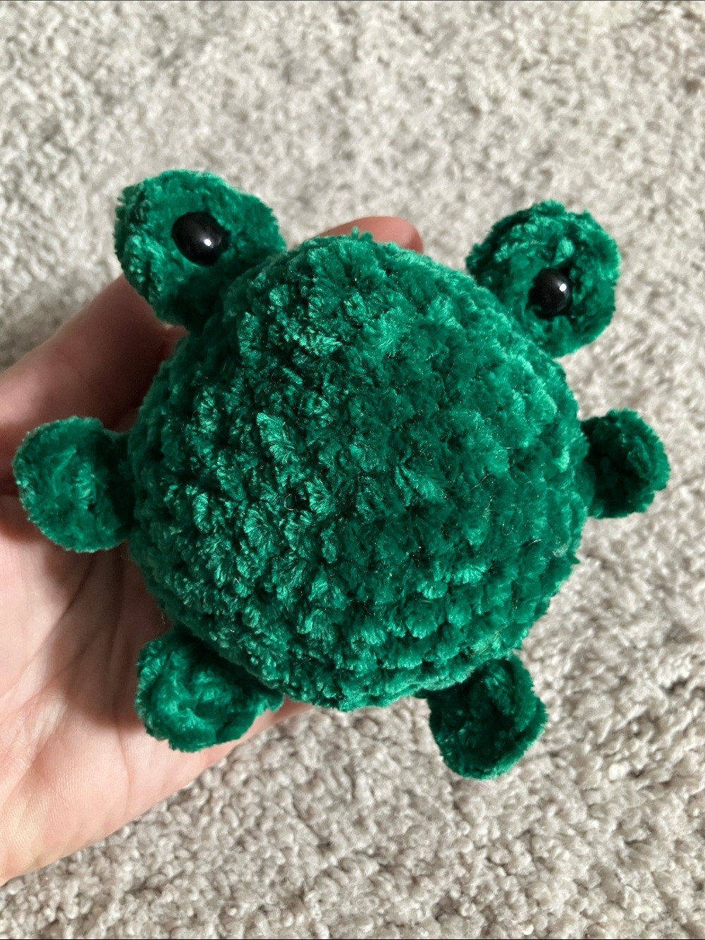 Frog Crochet 3-4 inch Green